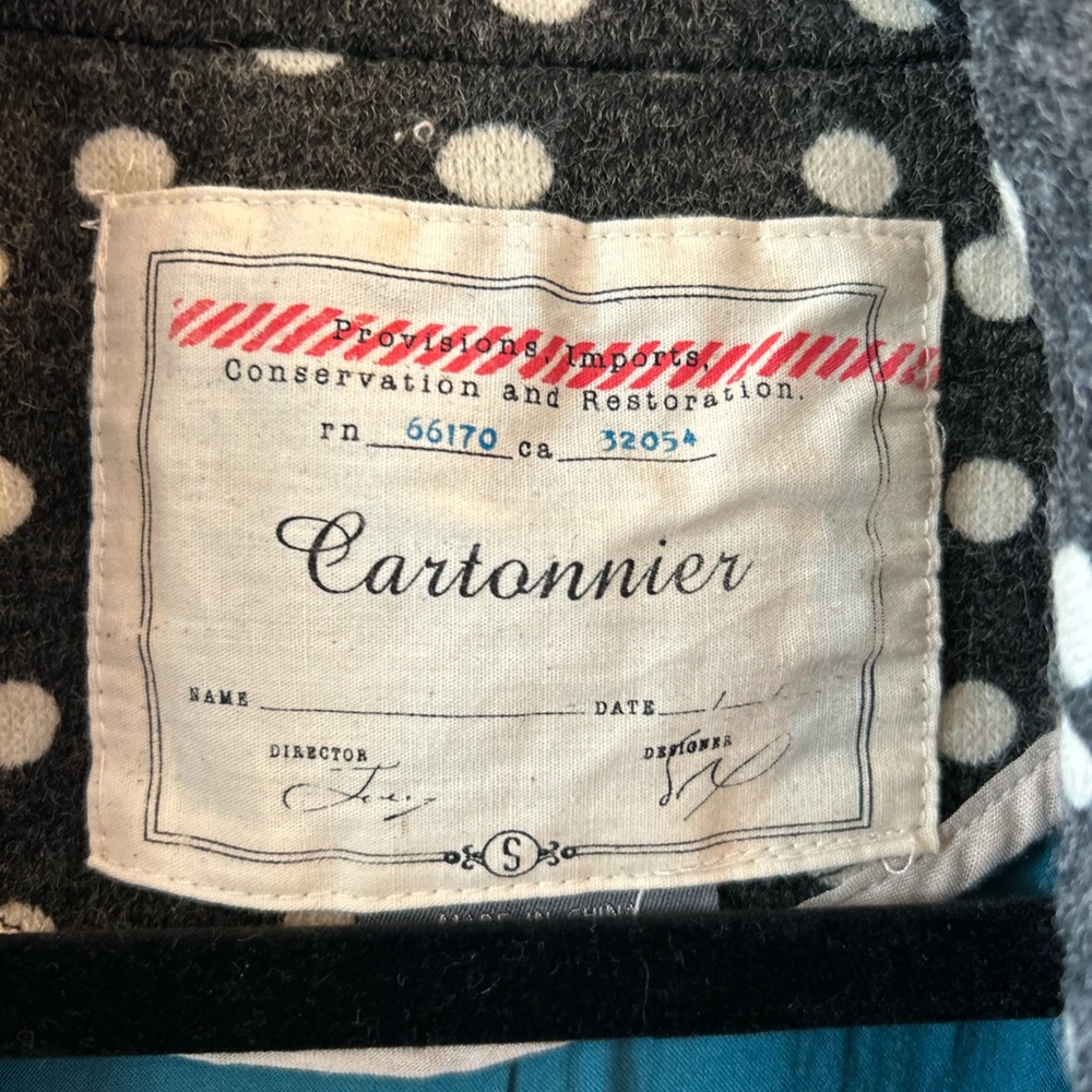 Anthropologie Blazer Cartonnier Gray Lightweight Maeve Women’s Small or Sz 2 - Picture 3 of 7